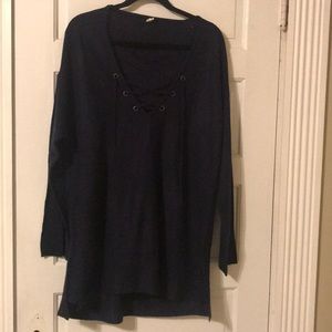 Pinkblush Maternity Lace Up detail Sweater